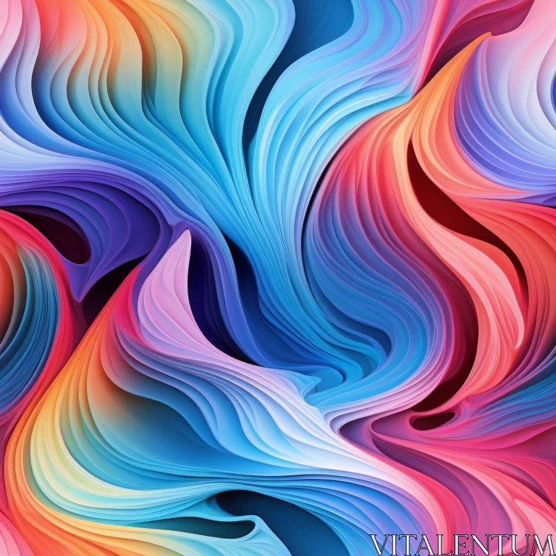 Colorful Abstract Gradient Artwork AI Image