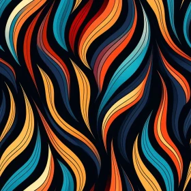 Colorful Retro Waves Pattern