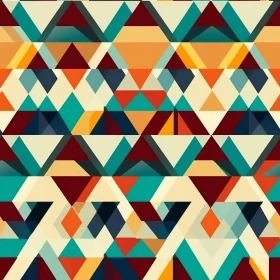 Colorful Geometric Triangle Pattern Design