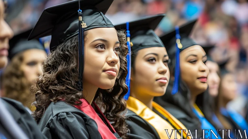 Empowering Female Graduates: A Captivating Graduation Ceremony AI Image