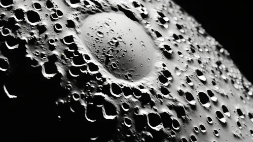 Moon Craters: A Monochromatic Lunar Wonder