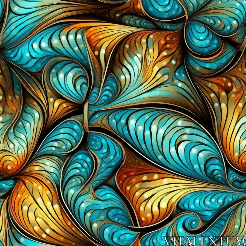 AI ART Colorful Butterfly Seamless Pattern