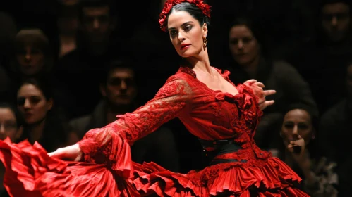 Graceful Flamenco Dance | Captivating Red Dress | Passionate Performance
