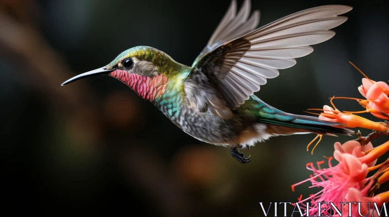 AI ART Graceful Hummingbird Flight: Captivating Nature Image