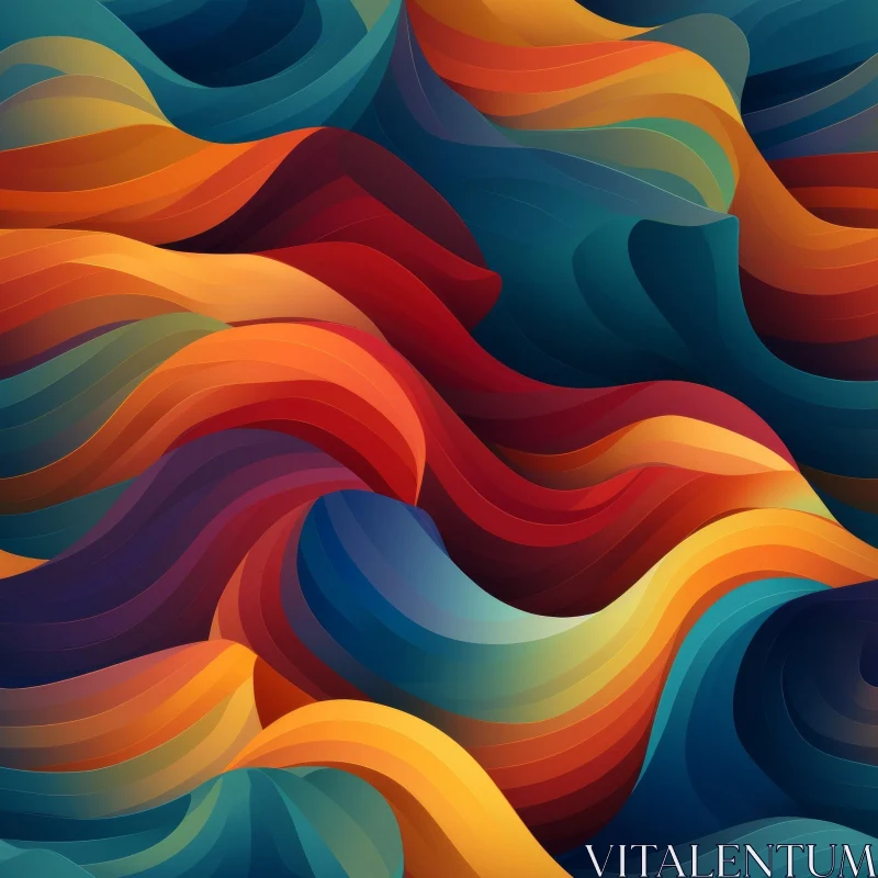 Vibrant Abstract Painting for Modern Spaces AI Image