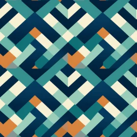 Blue Geometric Pattern - Abstract Design