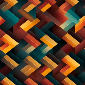 Dark Blue Geometric Pattern with Glossy Parallelograms