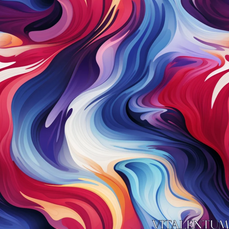 Vivid Abstract Painting | Colorful Digital Illustration AI Image