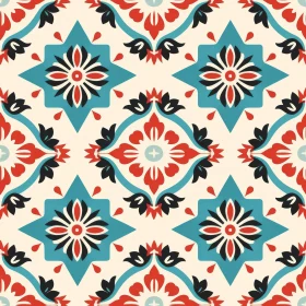 Colorful Moroccan Tiles Pattern