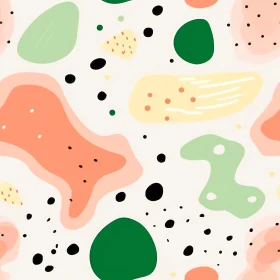 Abstract Organic Shapes Seamless Pattern