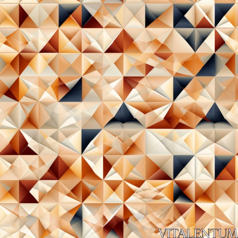 Brown Orange White Geometric Pattern Background AI Image