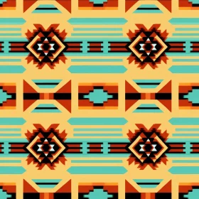 Native American Geometric Pattern - Seamless Design