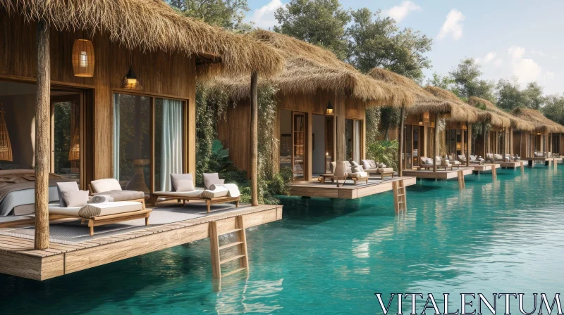 Luxury Resort with Overwater Bungalows | Breathtaking Views AI Image