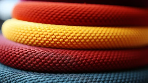 Colorful Rubber Bands Close-Up