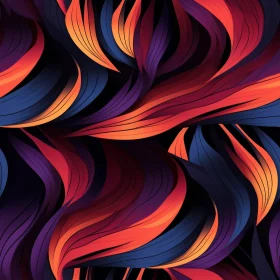 Colorful Abstract Wavy Pattern Background