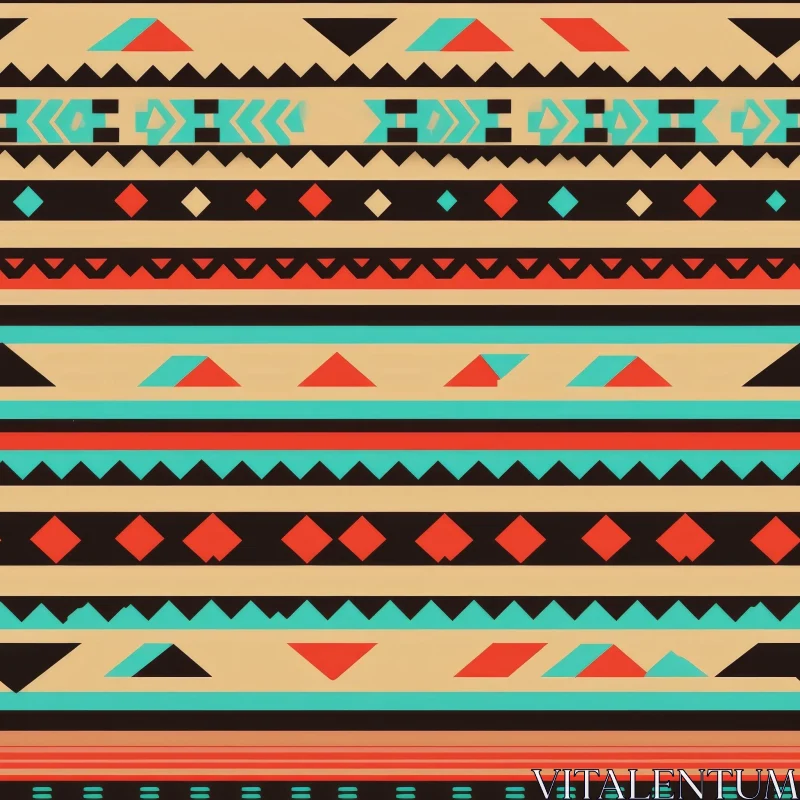 Native American Inspired Geometric Pattern AI Image