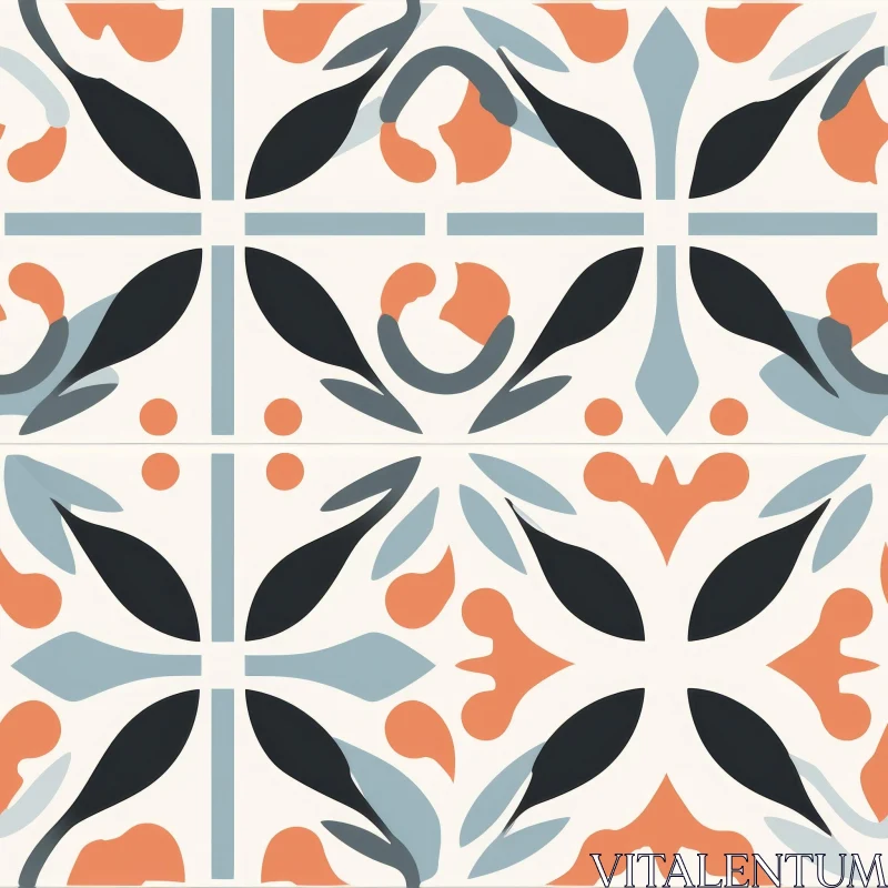 Moroccan Tiles Seamless Pattern AI Image