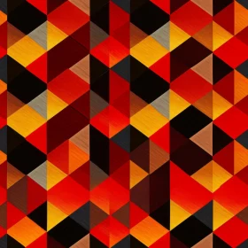 Colorful Geometric Triangle Pattern on Black Background
