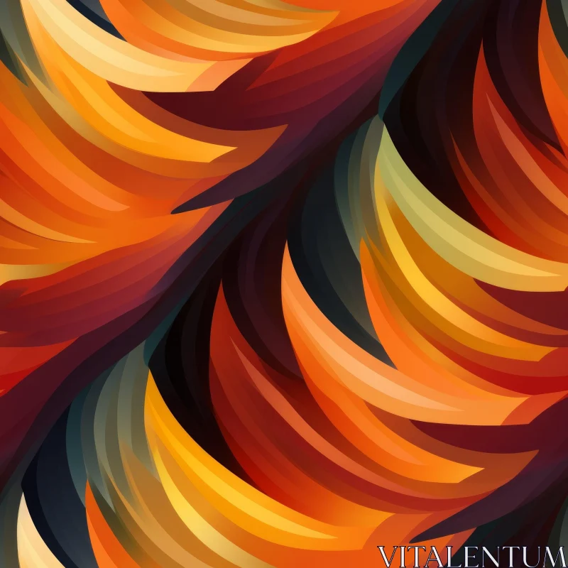 Colorful Abstract Waves Pattern for Design Projects AI Image