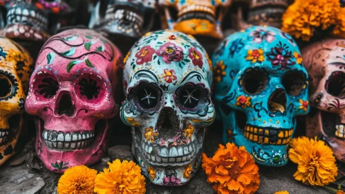 Colorful Sugar Skulls: A Vibrant Mexican Folk Art