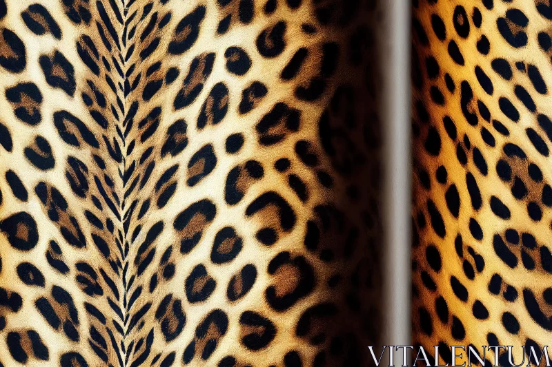 Double Sided Leopard Skin Photo | Exotic Atmosphere | Baroque Animals AI Image