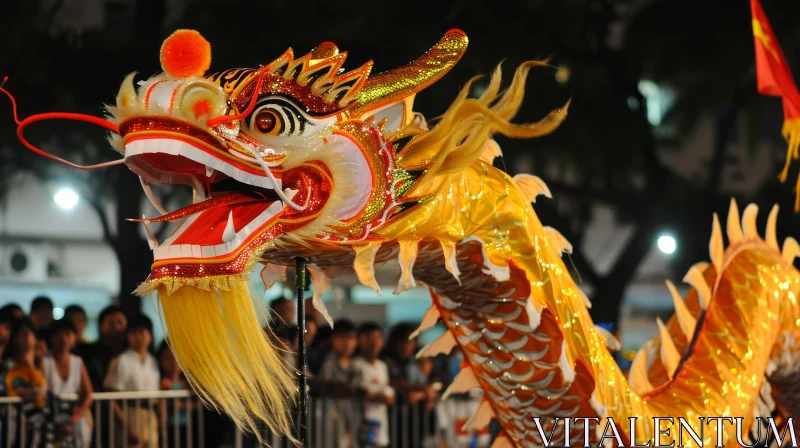 AI ART Traditional Chinese Dragon Puppet in Captivating Dance