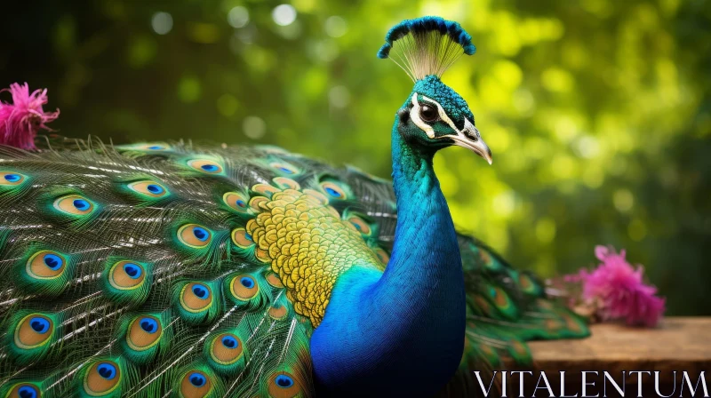 AI ART Beautiful Peacock Feathers - Nature Wildlife Photography