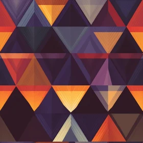 Dynamic Triangle Pattern in Blue, Purple, and Orange