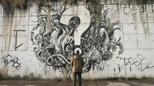 Thought-provoking Street Art: Graffiti Question Mark