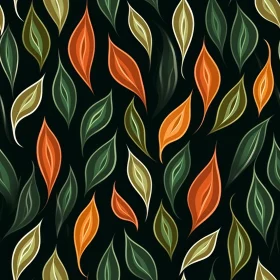Autumn Leaves Seamless Pattern - Design Element