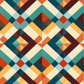 Colorful Retro Geometric Pattern Design