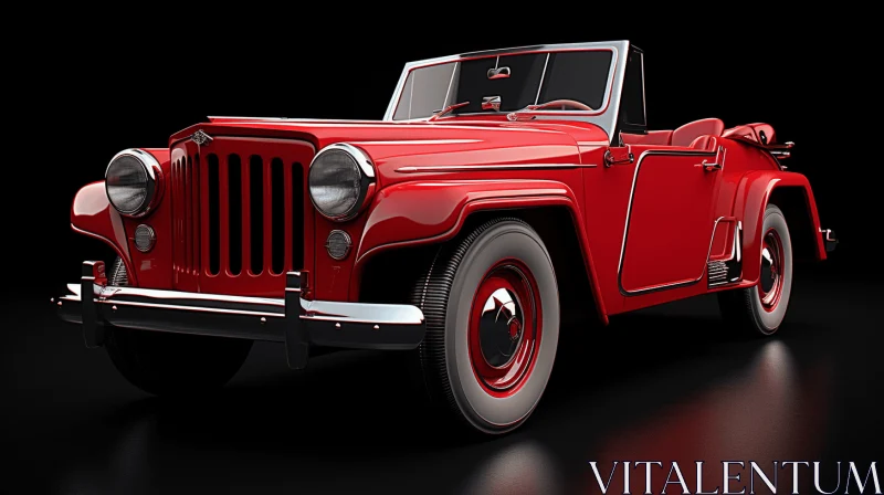 Vintage Jeep Model | Realistic and Hyper-Detailed Renderings AI Image