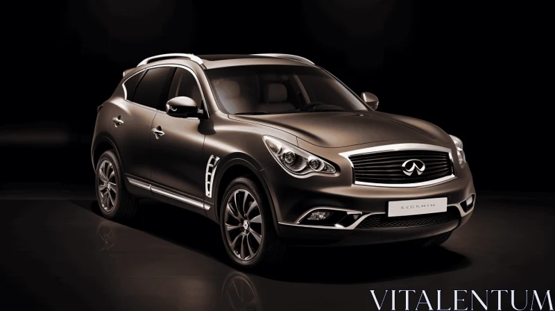 2012 Infiniti SUV in Dark Setting | Organic Forms and Muted Tones AI Image
