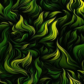 Green and Yellow Leaves Pattern - Nature Inspired Design