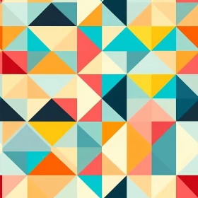 Colorful Geometric Triangle Pattern for Backgrounds and Fabric Prints