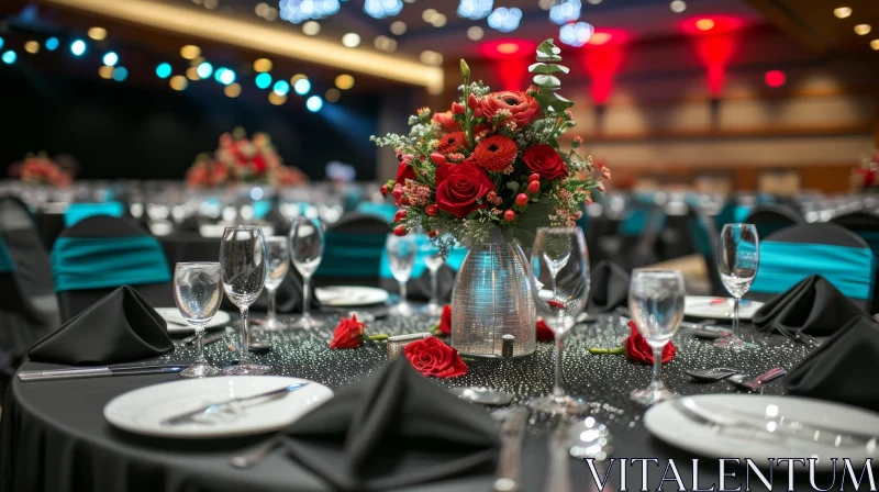 Elegant Table Setting for a Special Event AI Image