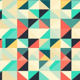 Colorful Geometric Triangle Pattern Design
