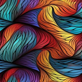 Colorful Waves Seamless Pattern