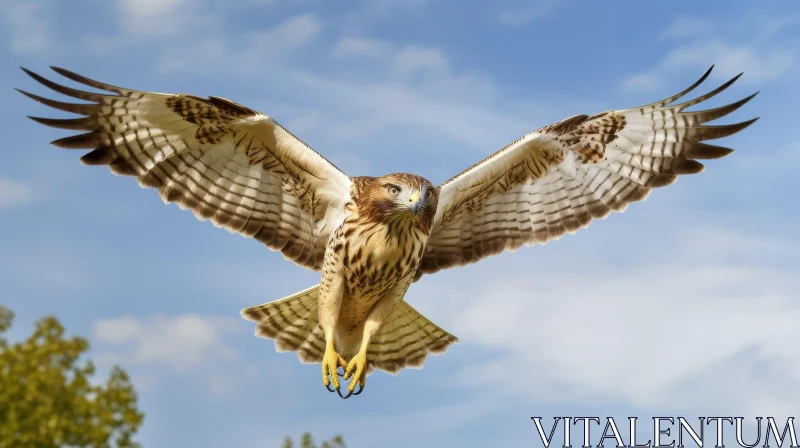 AI ART Majestic Hawk in Flight