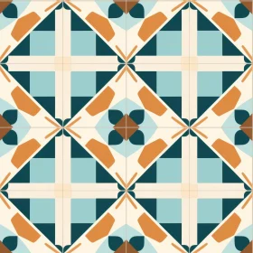 Moroccan Tiles Inspired Geometric Vector Pattern
