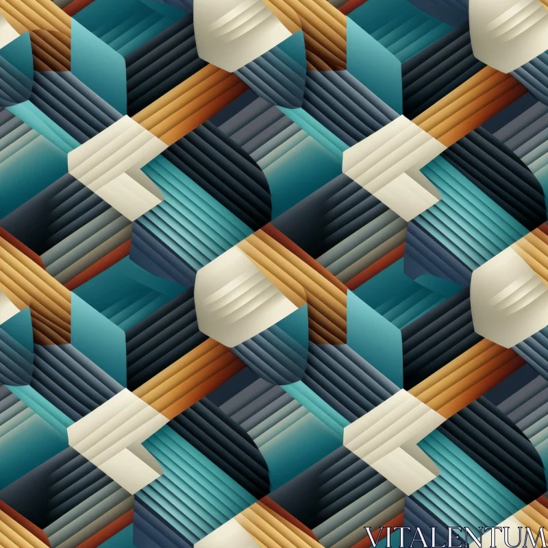 Intricate Geometric Pattern Design AI Image
