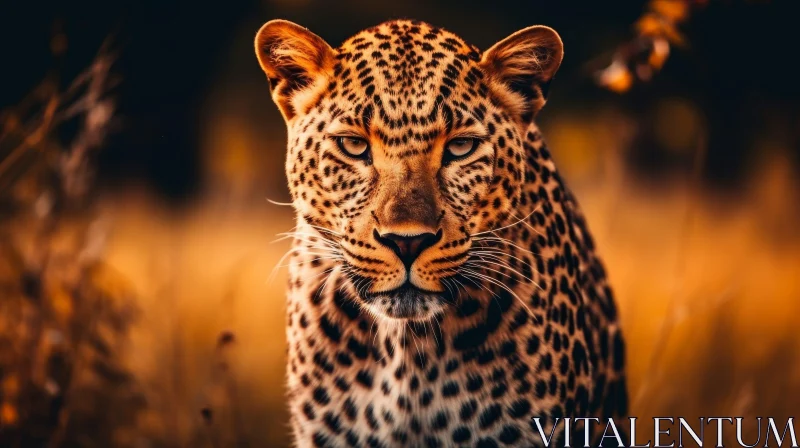 Intense Leopard Close-Up | Wildlife Nature Photography AI Image