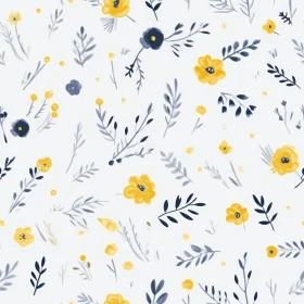 Charming Floral Pattern - Ideal for Fabric & Wallpaper