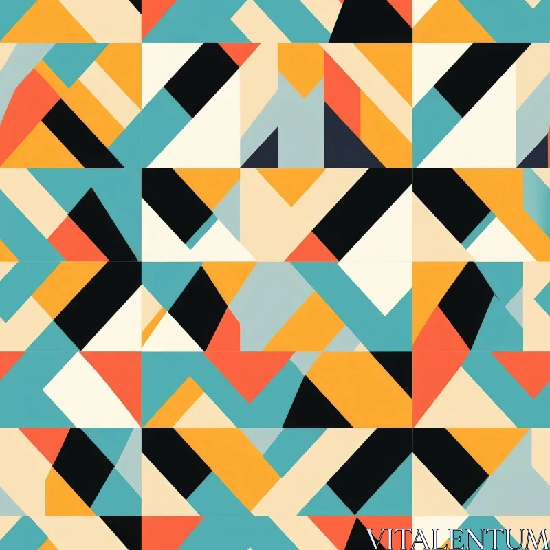 Colorful Geometric Pattern for Backgrounds and Textures AI Image