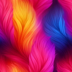 Colorful Fur Seamless Pattern - Soft and Vibrant Waves