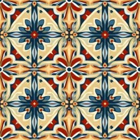 Colorful Geometric Tiles Pattern