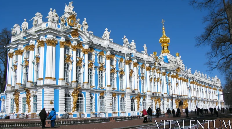 Discover the Splendor of Catherine Palace in Tsarskoye Selo, Russia AI Image