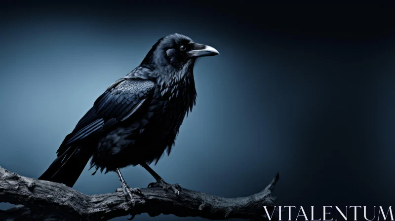 AI ART Dark Moody Raven Digital Painting