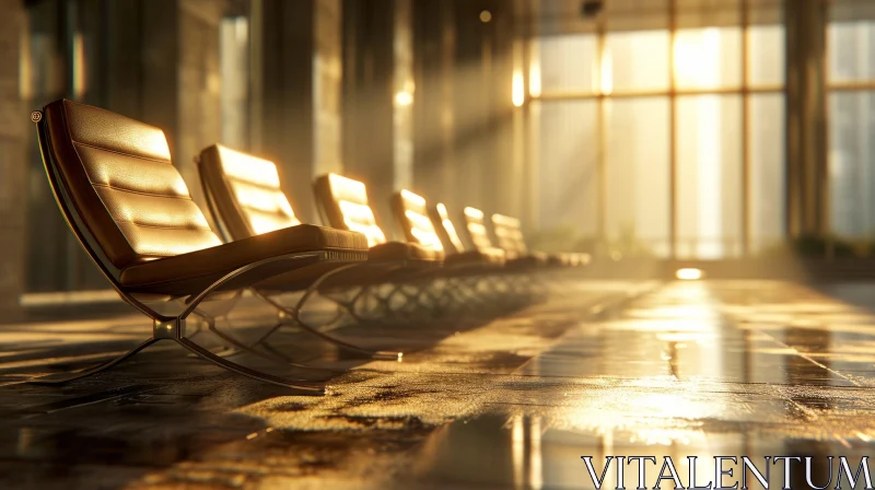Empty Airport Terminal: A Captivating 3D Rendering AI Image