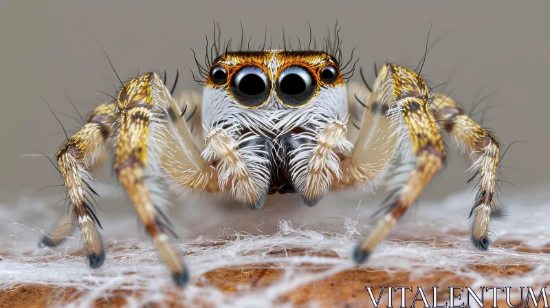 Jumping Spider Close-Up - Intriguing Animal Photography AI Image